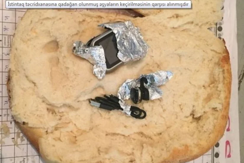 Bakıda təcridxanaya mobil telefon keçirilməsinin qarşısı alınıb - FOTO