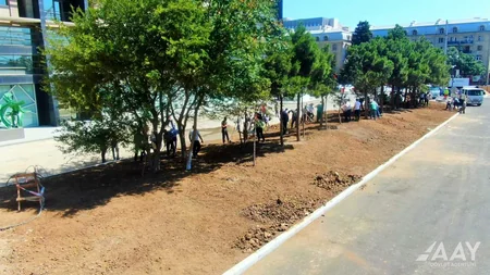 Bakıda “Cavanşir” körpüsünün ərazisində yeni yolun inşası yekunlaşır
