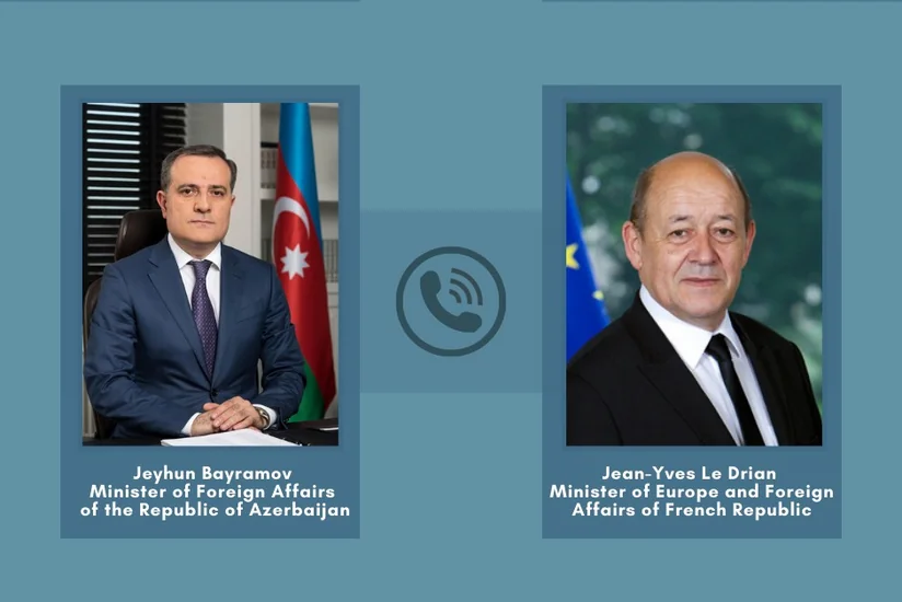 Fransanın XİN başçısı Ceyhun Bayramova zəng vurdu