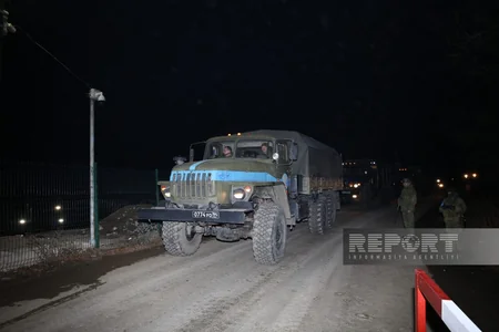 Conditions for passage of 25 peacekeepers' vehicles created on Khankandi-Lachin road
