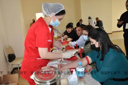 Biləsuvarda qanvermə aksiyası keçirilib