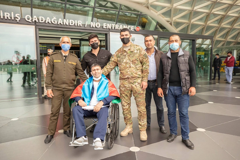 Türkiyəyə göndərilən daha 2 qazi sağalaraq Vətənə geri dönüb