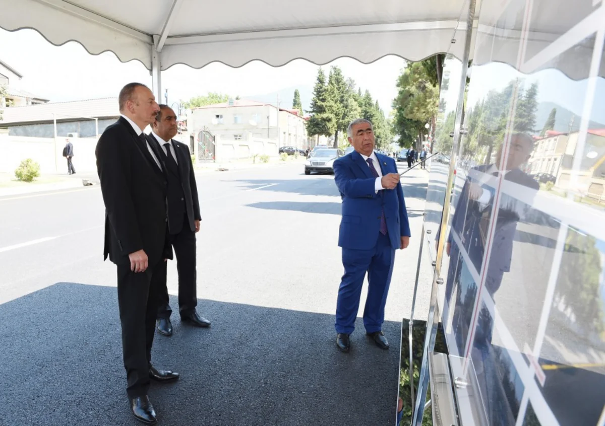 President Ilham Aliyev inaugurates Balakan-Saribulag-Gabagchol-Khalatala highway
