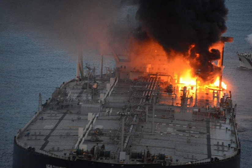 Səudiyyə Ərəbistanının gəmisində partlayış olub