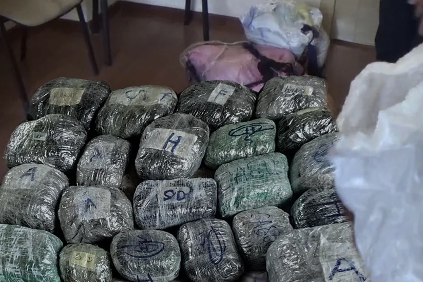 Polis əməliyyat keçirdi, 128 kq narkotik götürüldü - VİDEO