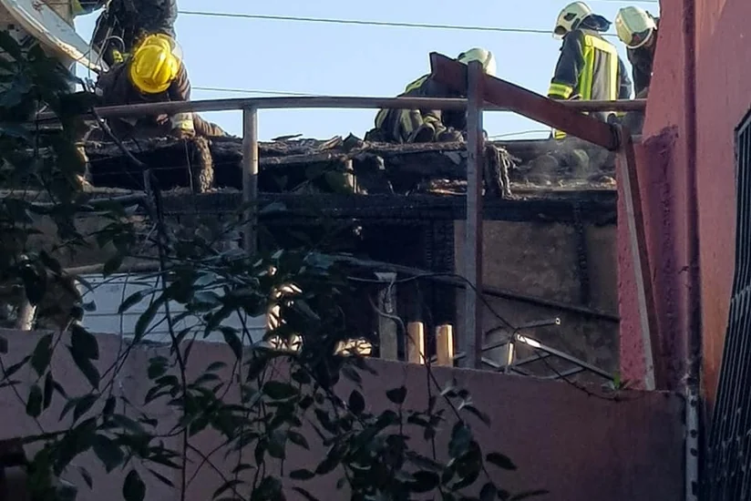 Bakıda iş adamının evində yanğın oldu