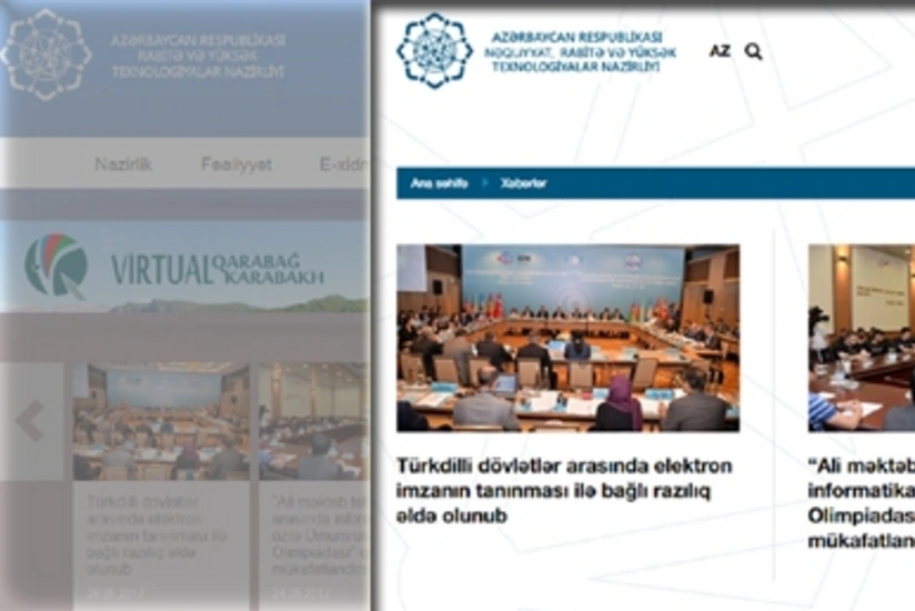Nəqliyyat, Rabitə və Yüksək Texnologiyalar Nazirliyinin saytı istifadəyə veriləcək