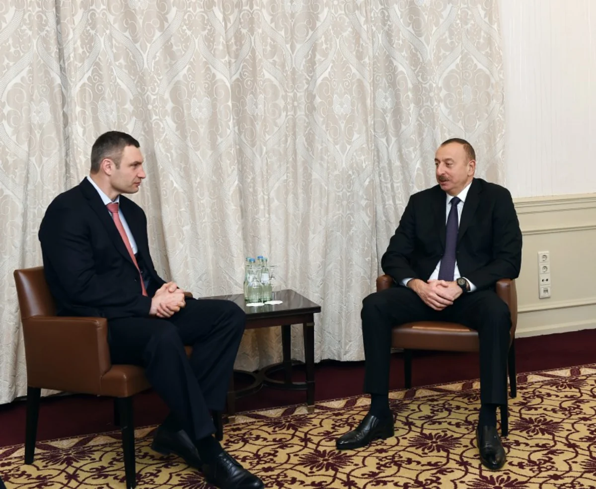 President Ilham Aliyev met with Kiev Mayor in Munich