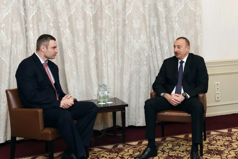 President Ilham Aliyev met with Kiev Mayor in Munich
