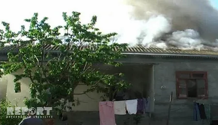 ​İmişli rayonunda 6 otaqlı ev yanıb - FOTO