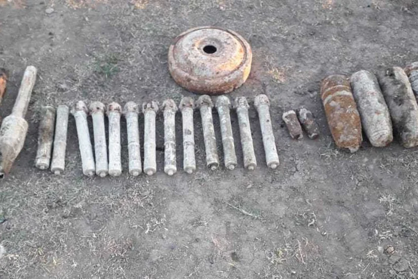 Ağstafada 11 raket və külli miqdarda silah-sursat tapılıb