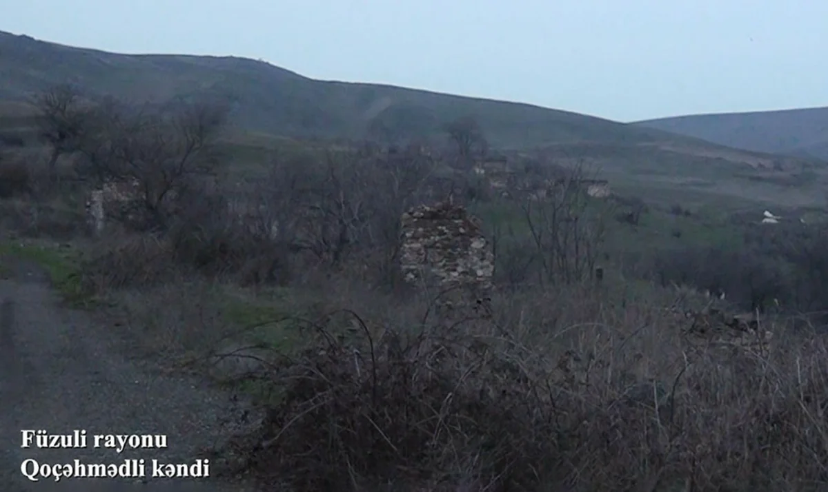 Füzulinin Qoçəhmədli kəndinin görüntüləri