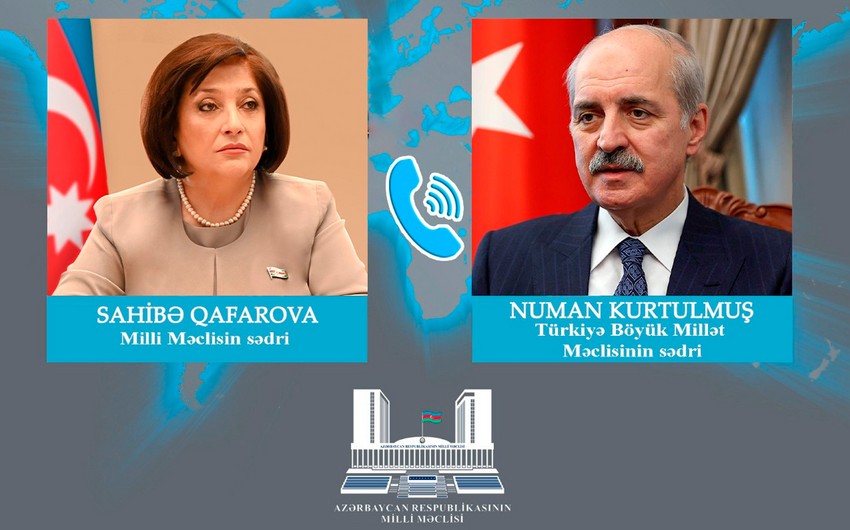 Azərbaycan və Türkiyə parlament sədrləri telefonla danışıb