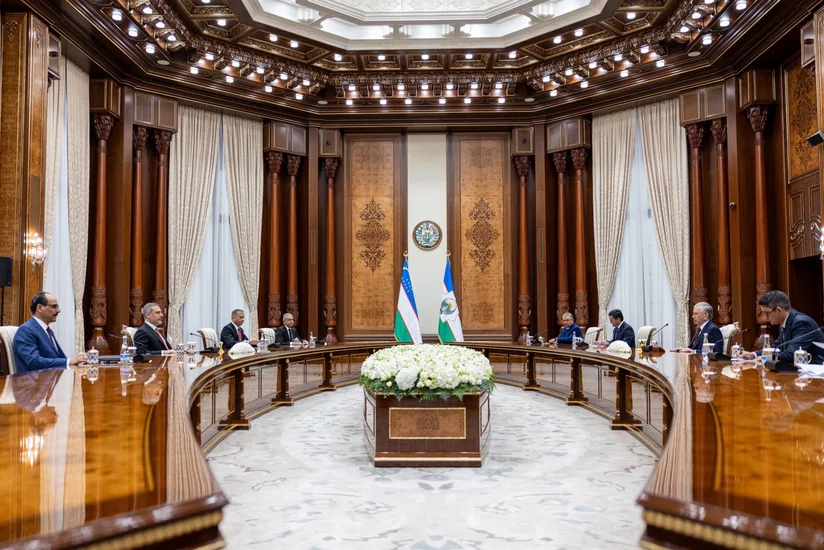 Şavkat Mirziyoyev Türkiyənin yüksək rütbəliləri ilə görüşüb