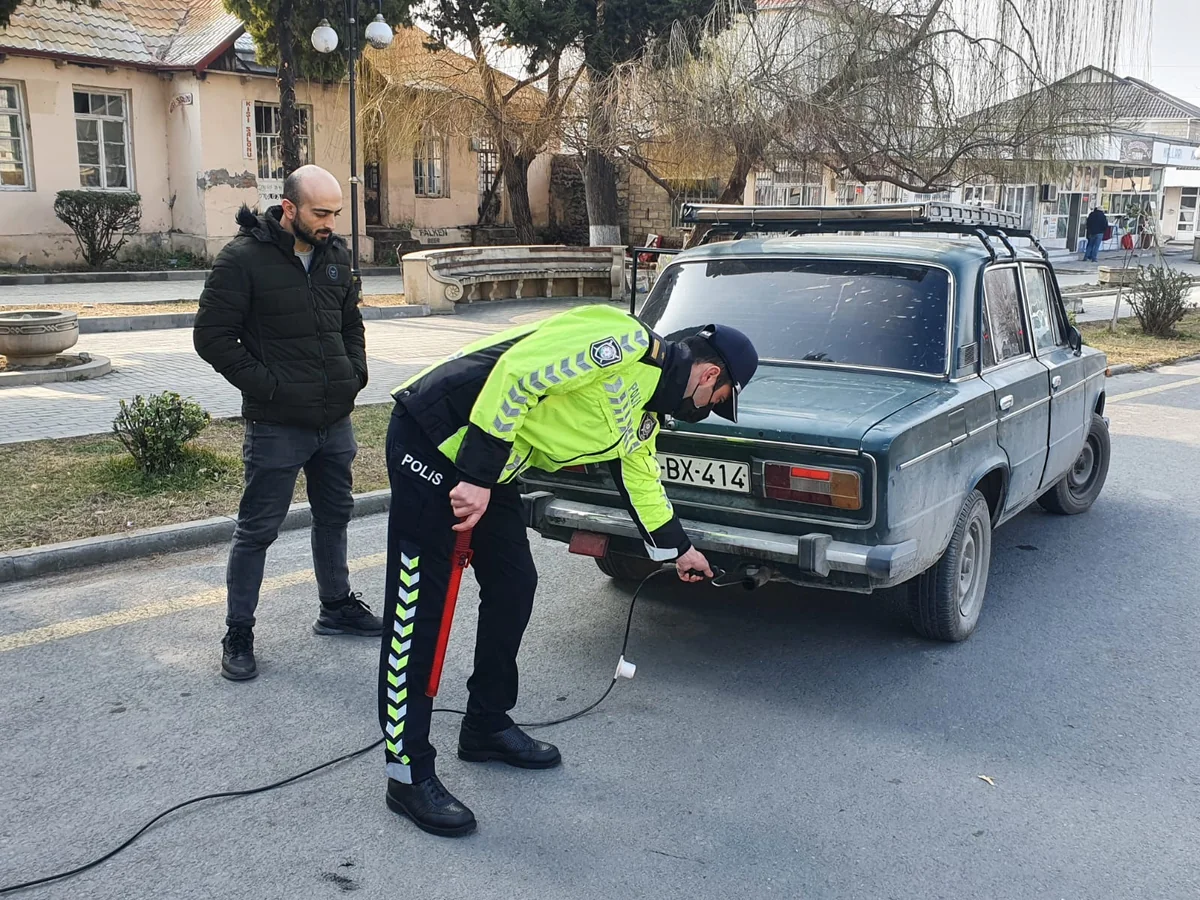 Balakəndə atmosferi çirkləndirən avtomobil sürücüləri cərimələnib