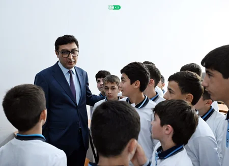Fərid Qayıbov Zaqatala Olimpiya İdman Kompleksinə baxış keçirib