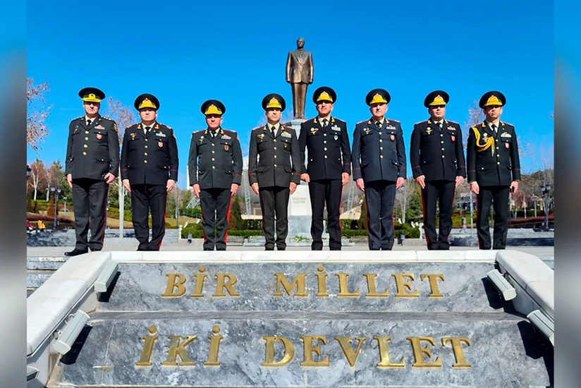 Azərbaycan Ordusunun bir qrup yüksək rütbəli hərbçisinin Türkiyədə səfəri davam edir