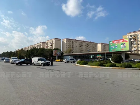 Sumqayıtda iki avtomobil toqquşdu