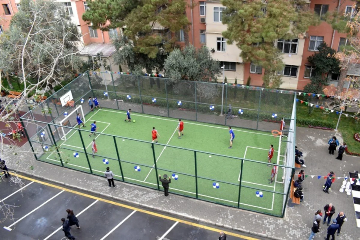 Another yard redeveloped under “Bizim həyət” project in Baku