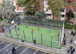 Another yard redeveloped under “Bizim həyət” project in Baku