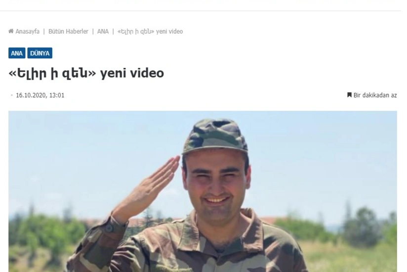 Ermənistan mətbuatı məşhur türk bloqçunu öz ordu sıralarına “qatıb”