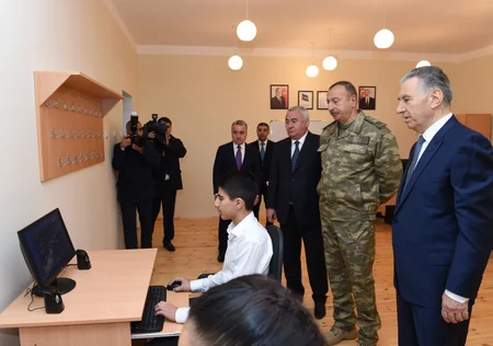 President Ilham Aliyev viewed new residential settlement for IDPs in Fuzuli