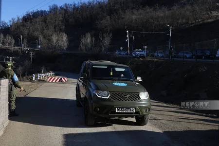 Conditions created on Khankandi-Lachin road for unhindered passage of Russian peacekeepers' vehicle