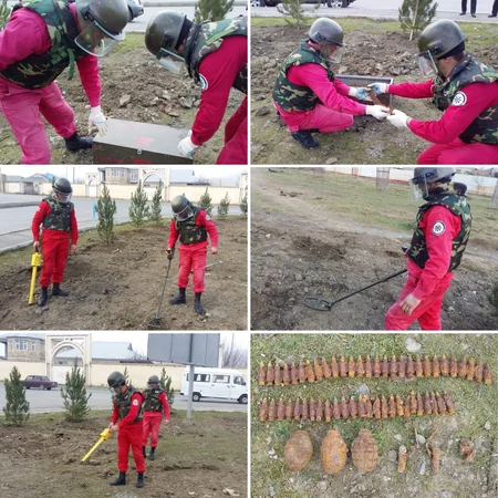Mingəçevirdə 3 əl qumbarası, 2 partladıcı və 53 patron aşkarlanıb