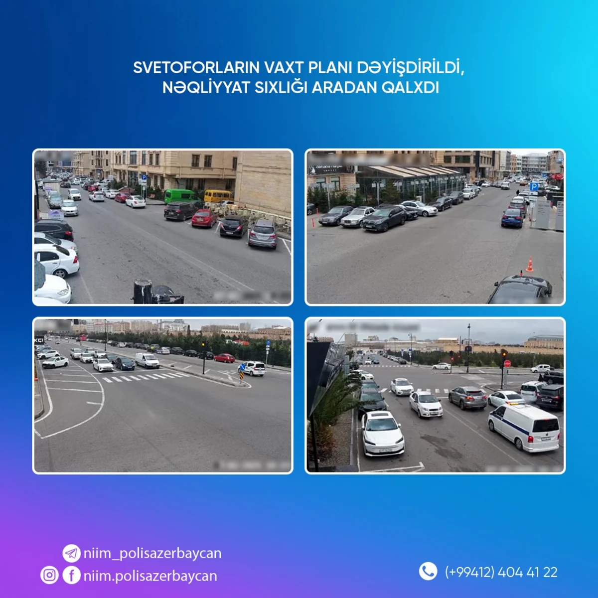 Bakıda bəzi yollarda svetoforların vaxt planı dəyişdirilib