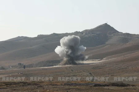 Horadiz-Ağbənd avtomobil yolunda aşkarlanan minalar zərərsizləşdirilib