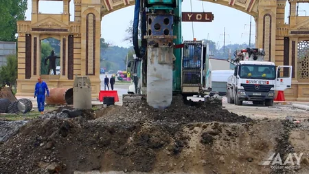 Qudyalçay üzərində yeni körpünün tikintisinə başlanılıb