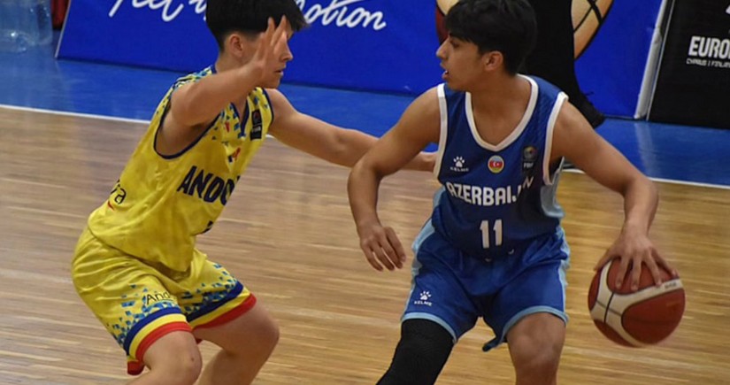 Avropa çempionatı: Azərbaycanın basketbol üzrə U-16 millisi ikinci oyunda məğlub olub