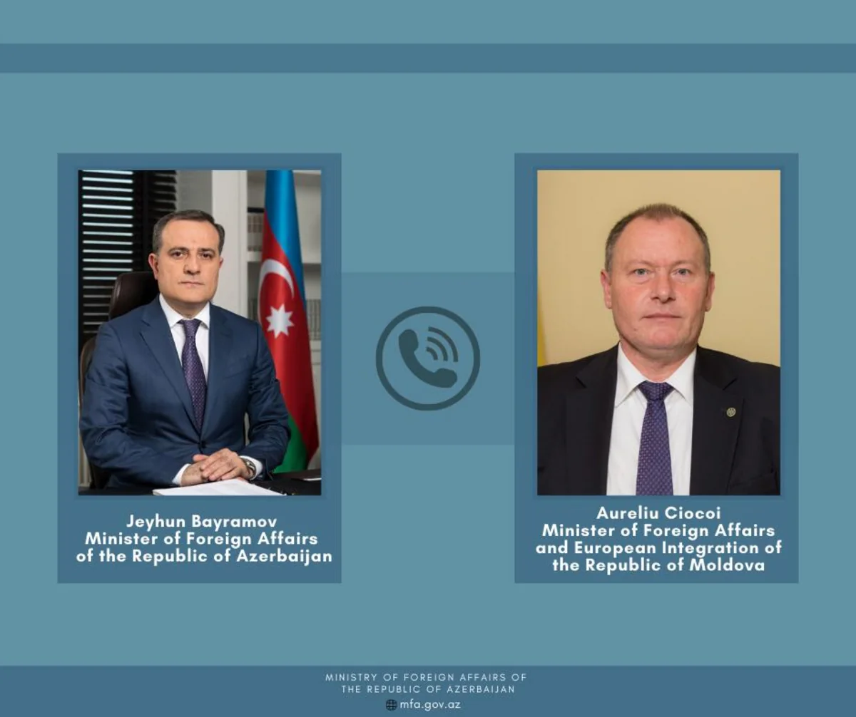 Ceyhun Bayramovun moldovalı həmkarı ilə telefon danışığı olub