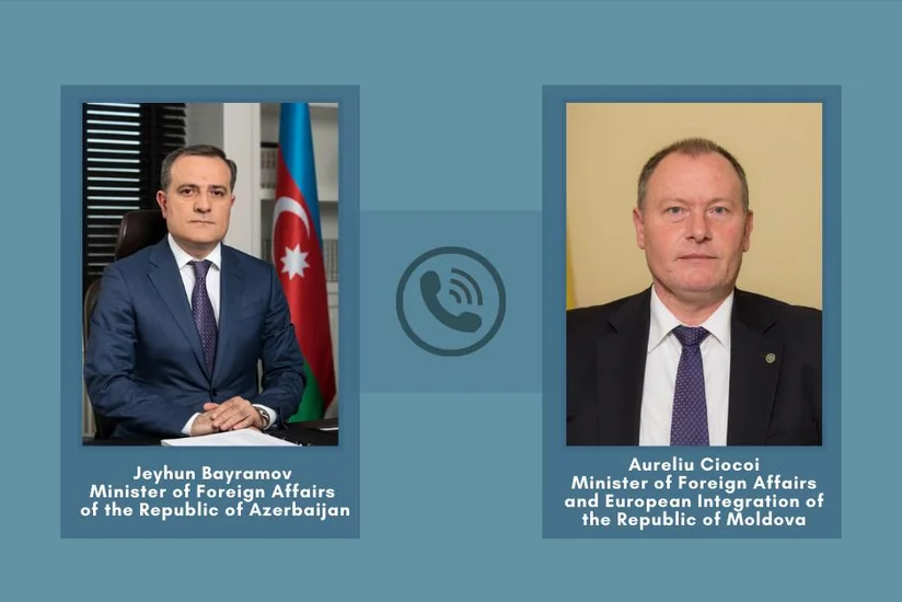 Ceyhun Bayramovun moldovalı həmkarı ilə telefon danışığı olub