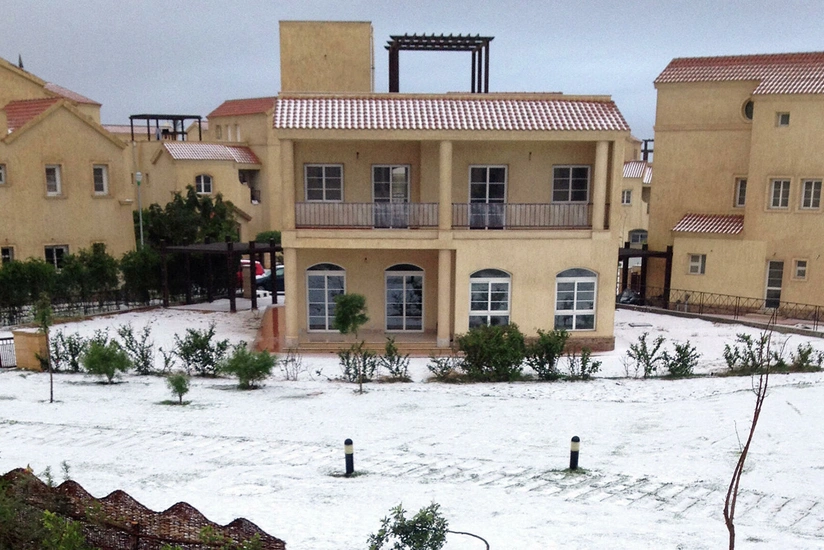 It snows in Egypt and Libya