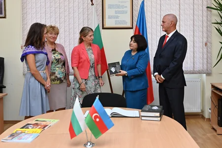Speaker Sahiba Gafarova familiarizes with Azerbaijani Language and Culture Centre in Bulgaria 
