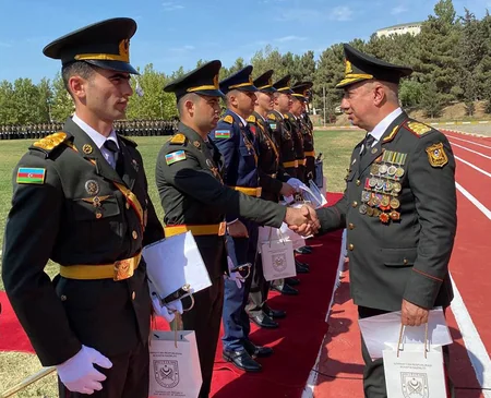 Ali Hərbi Məktəbdə növbəti buraxılış mərasimi keçirilib
