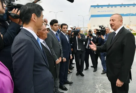President Ilham Aliyev attended ceremony to launch “Shimal-2” power station