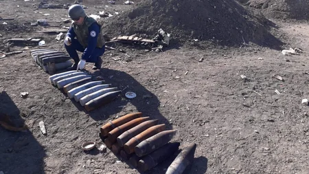 В прифронтовой зоне обнаружено 126 неразорвавшихся боеприпасов 