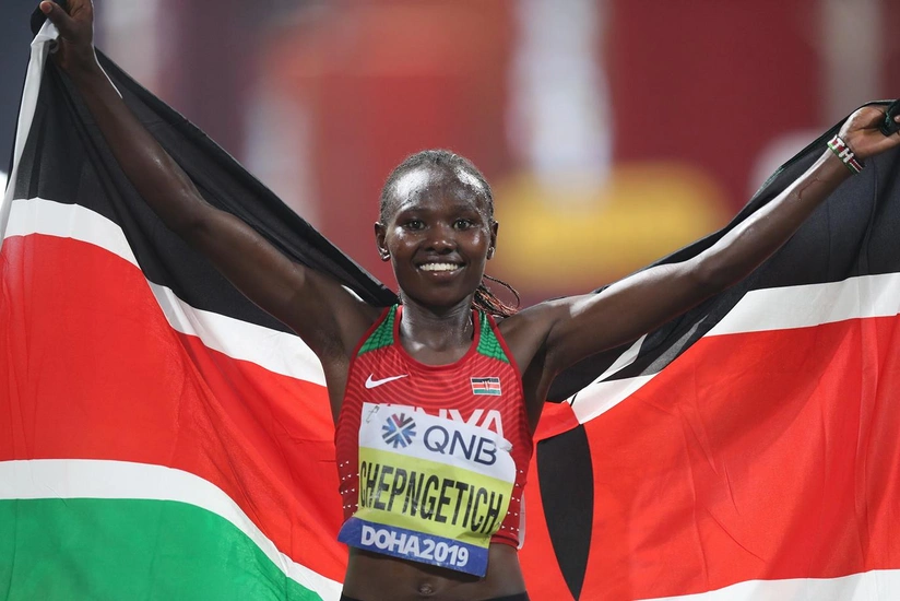 Keniyalı atlet Çepngetiç marafonda dünya rekordu vurub