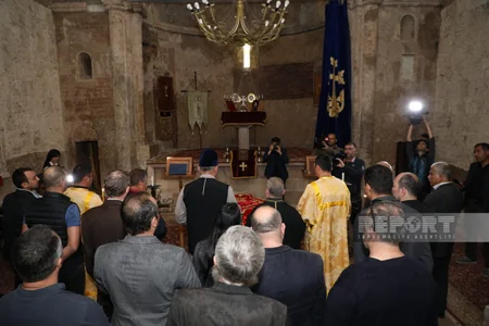 Dini icmaların nümayəndələri Xudavəng monastırında dini ayinlər həyata keçiriblər