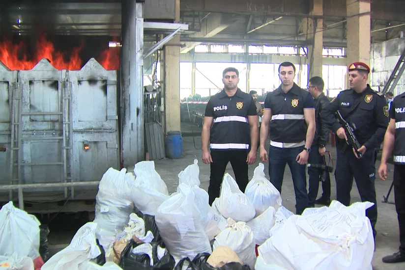 Azərbaycanda 3 ton 131 kiloqram narkotik məhv edilib