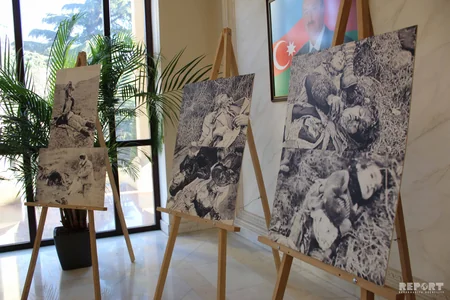 Tbilisidə Xocalı faciəsinin ildönümü ilə bağlı qanvermə aksiyası keçirilib - FOTO
