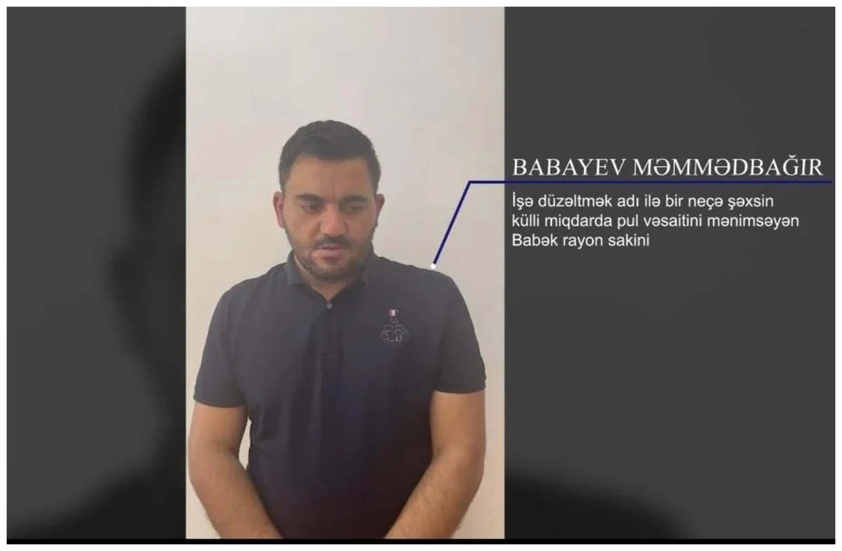 Naxçıvanda dələduzluq edən şəxs saxlanılıb