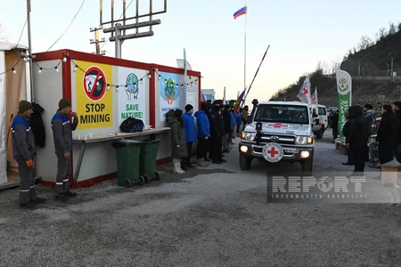 На дороге Ханкенди-Лачын созданы условия для проезда автомобилей МККК