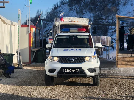 Сегодня по дороге Ханкенди-Лачын беспрепятственно проехали 22 автомобиля миротворцев