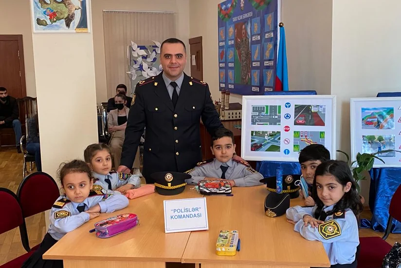 Bakıda uşaqlara yol hərəkəti qaydaları ilə bağlı tədbir keçirilib