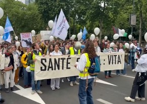 Belçikada qənaət tədbirlərinə qarşı nümayiş keçirilib