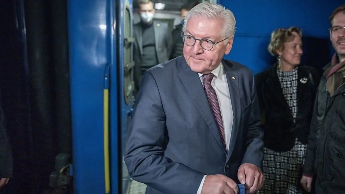 German president arrives in Ukraine for first time since outbreak of hostilities