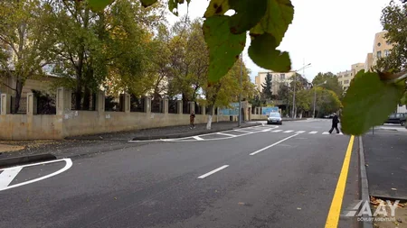 Bakının Ələsgər Ələkbərov küçəsi təmir edilib